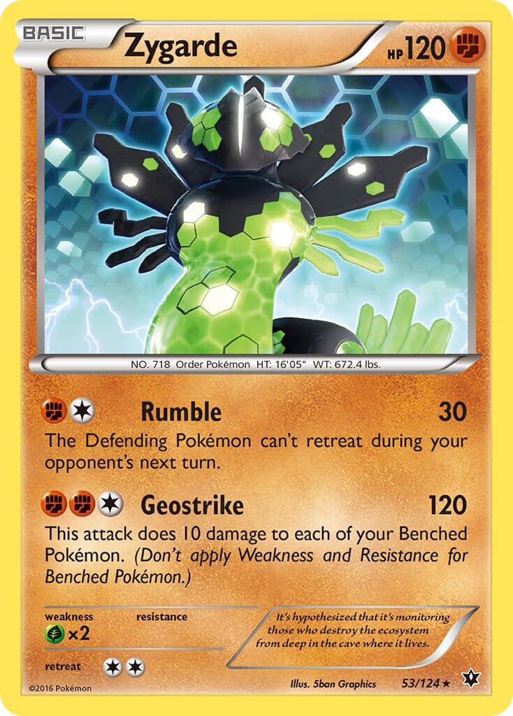 Zygarde (53/124) (Theme Deck Exclusive) [XY: Fates Collide] Pokemon Single Pokémon  | Multizone: Comics And Games