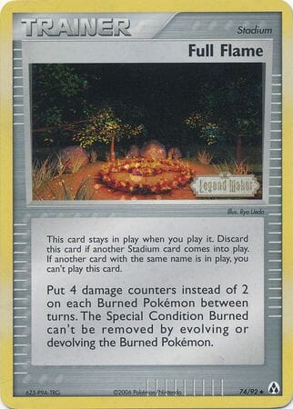 Full Flame (74/92) (Stamped) [EX: Legend Maker] Pokemon Single Pokémon  | Multizone: Comics And Games