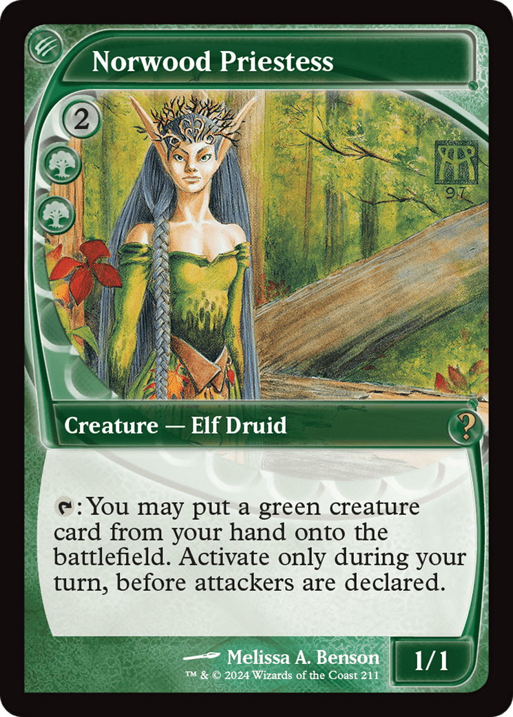 Norwood Priestess (Future Sight) [Mystery Booster 2] MTG Single Magic: The Gathering  | Multizone: Comics And Games