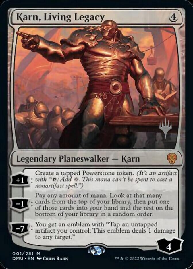 Karn, Living Legacy (Promo Pack) [Dominaria United Promos] MTG Single Magic: The Gathering  | Multizone: Comics And Games