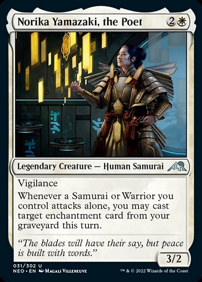 Norika Yamazaki, the Poet [Kamigawa: Neon Dynasty] MTG Single Magic: The Gathering  | Multizone: Comics And Games