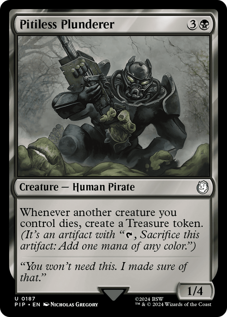 Pitiless Plunderer [Fallout] MTG Single Magic: The Gathering  | Multizone: Comics And Games