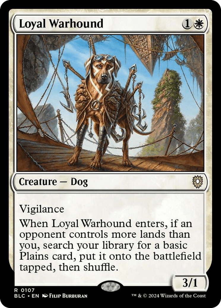 Loyal Warhound [Bloomburrow Commander] MTG Single Magic: The Gathering  | Multizone: Comics And Games