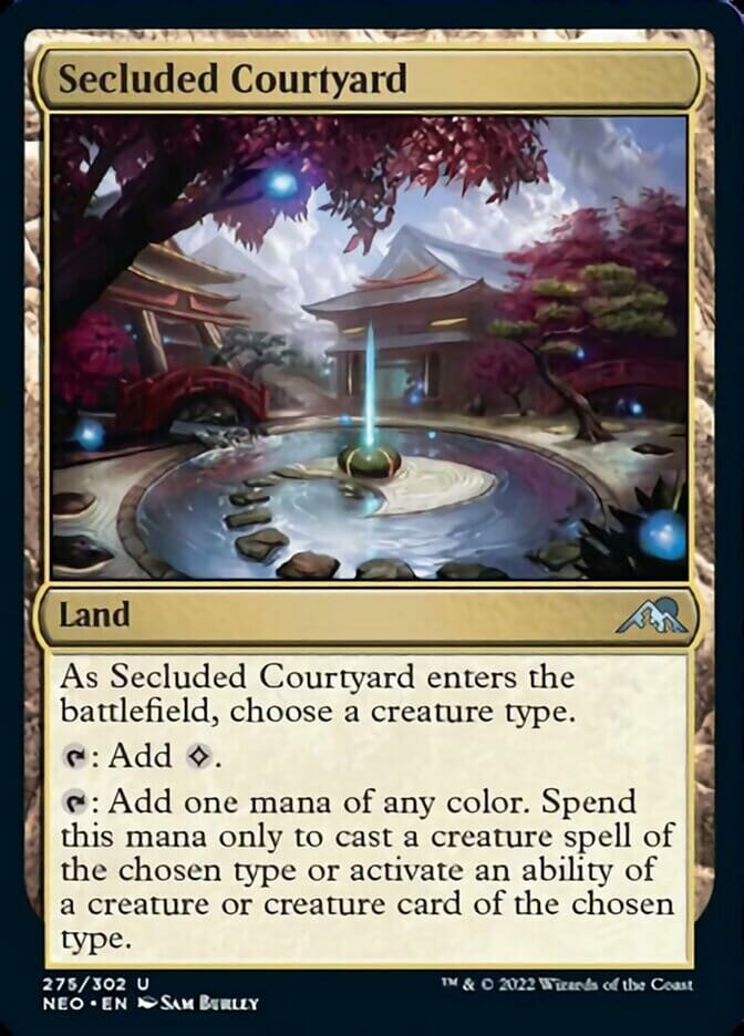 Secluded Courtyard [Kamigawa: Neon Dynasty] MTG Single Magic: The Gathering  | Multizone: Comics And Games