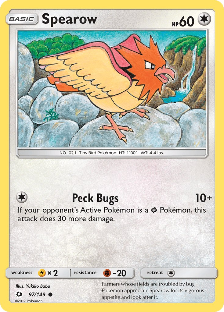 Spearow (97/149) [Sun & Moon: Base Set] Pokemon Single Pokémon  | Multizone: Comics And Games