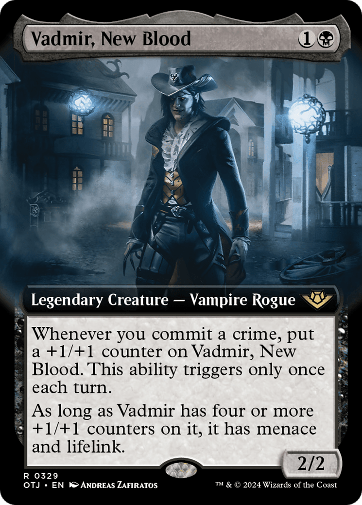 Vadmir, New Blood (Extended Art) [Outlaws of Thunder Junction] MTG Single Magic: The Gathering  | Multizone: Comics And Games