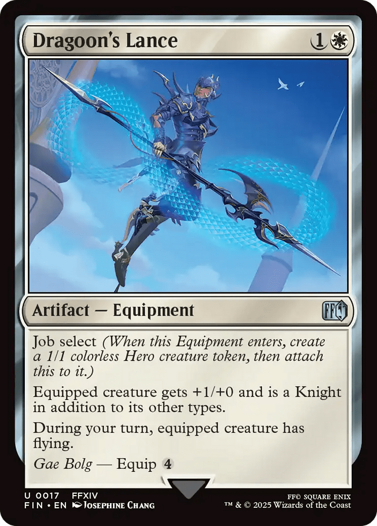 Dragoon's Lance [FINAL FANTASY] MTG Single Magic: The Gathering  | Multizone: Comics And Games