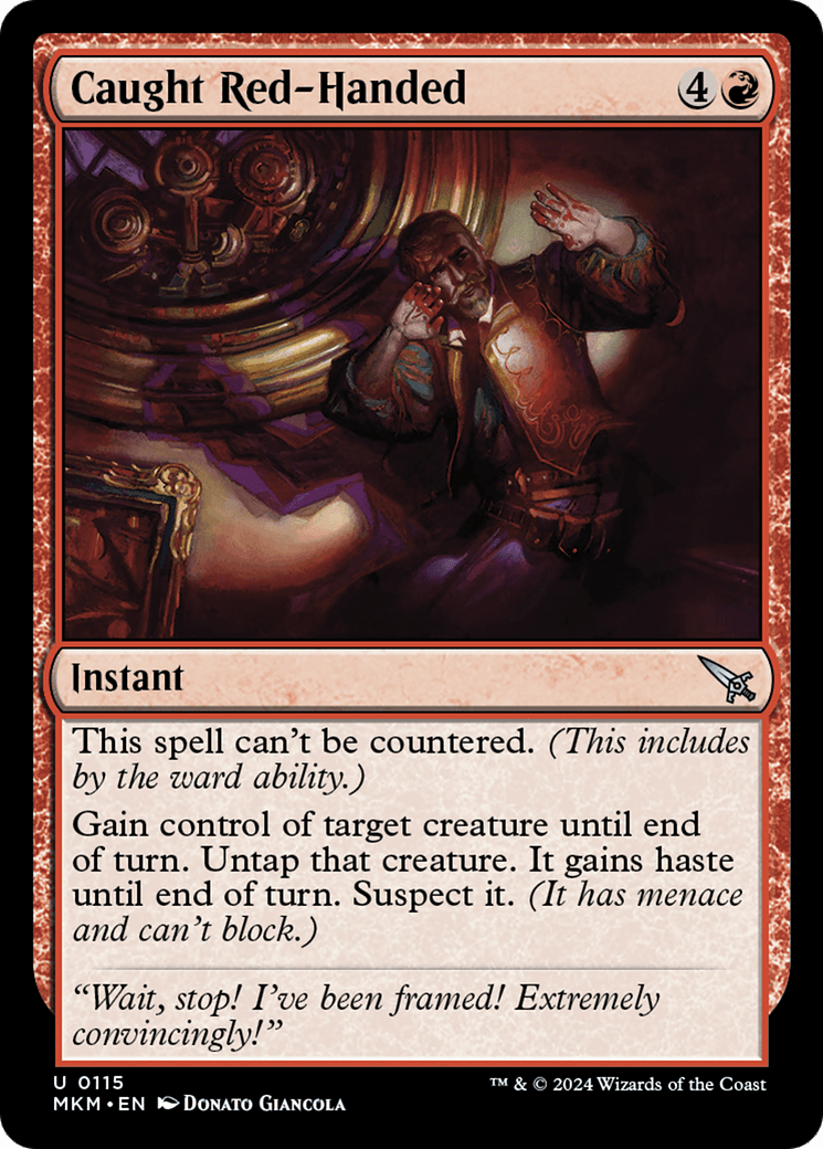 Caught Red-Handed [Murders at Karlov Manor] MTG Single Magic: The Gathering  | Multizone: Comics And Games