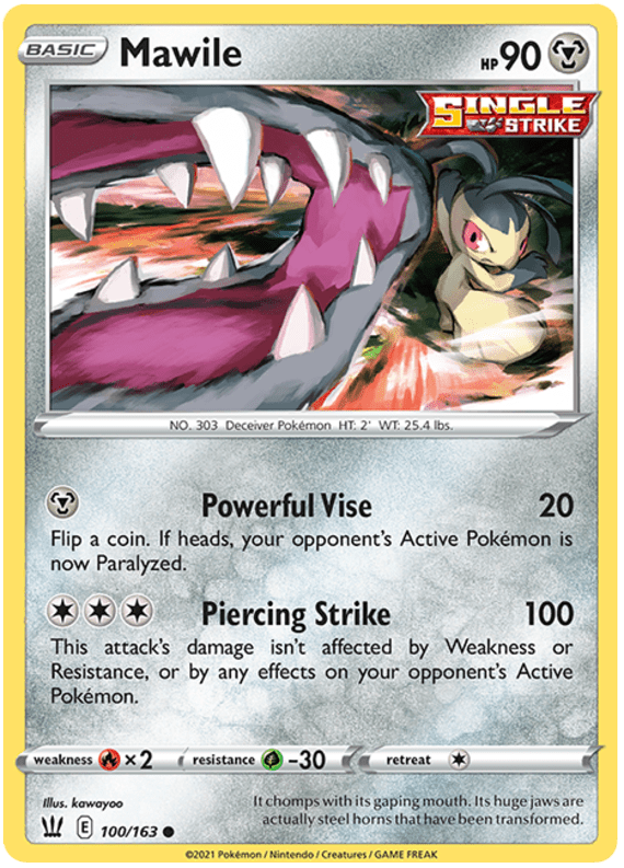 Mawile (100/163) [Sword & Shield: Battle Styles] Pokemon Single Pokémon  | Multizone: Comics And Games