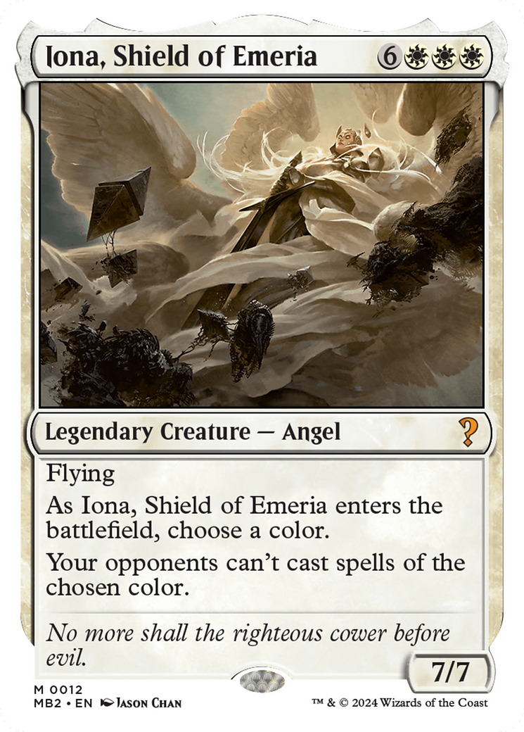 Iona, Shield of Emeria (White Border) [Mystery Booster 2] | Multizone: Comics And Games