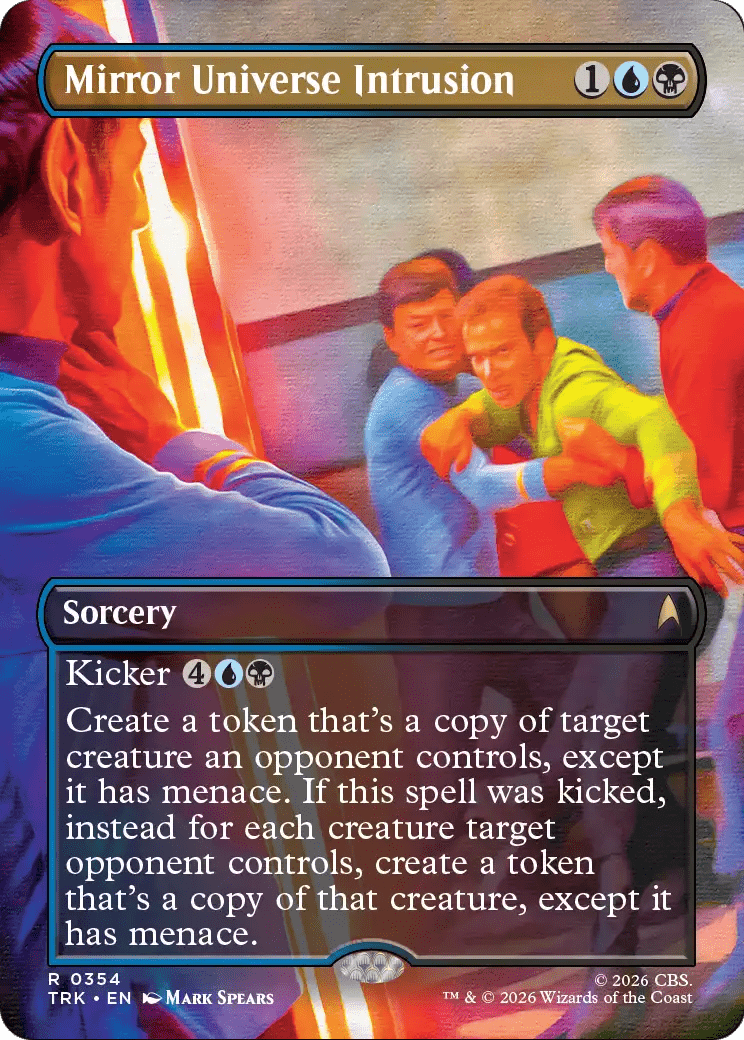Mirror Universe Intrusion (Borderless) [Star Trek] MTG Single Magic: The Gathering  | Multizone: Comics And Games