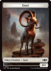 Plant // Goat Double-Sided Token [Tarkir: Dragonstorm Commander Tokens] MTG Single Magic: The Gathering  | Multizone: Comics And Games