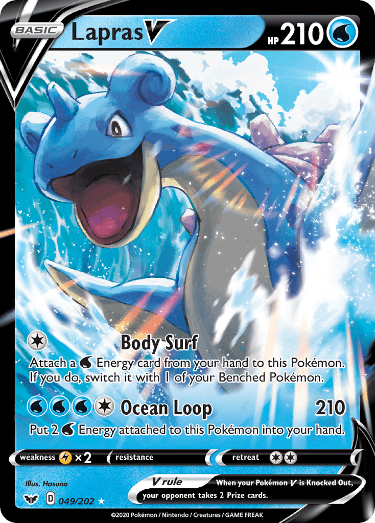 Lapras V (049/202) [Sword & Shield: Base Set] Pokemon Single Pokémon  | Multizone: Comics And Games