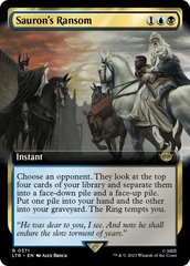 Sauron's Ransom (Extended Art) [The Lord of the Rings: Tales of Middle-Earth] MTG Single Magic: The Gathering  | Multizone: Comics And Games