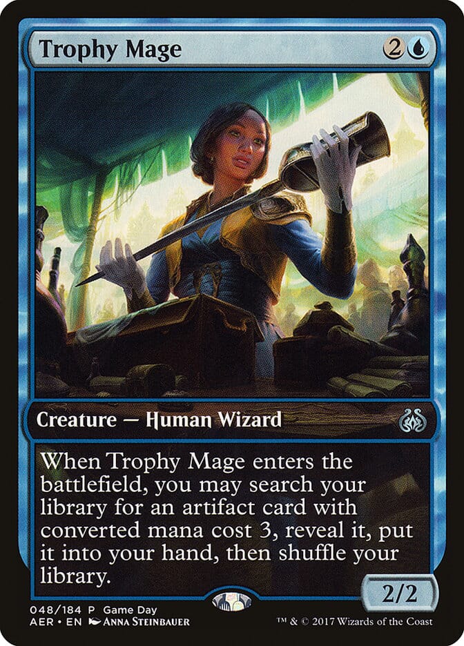Trophy Mage (Game Day) [Aether Revolt Promos] MTG Single Magic: The Gathering  | Multizone: Comics And Games