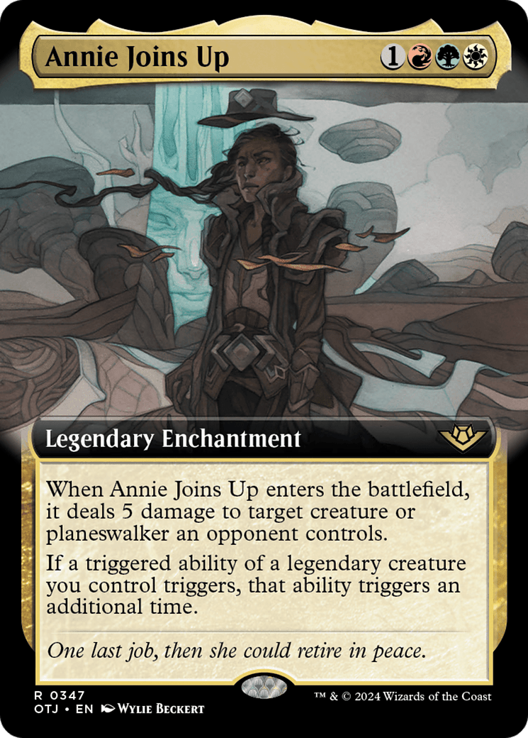 Annie Joins Up (Extended Art) [Outlaws of Thunder Junction] MTG Single Magic: The Gathering  | Multizone: Comics And Games