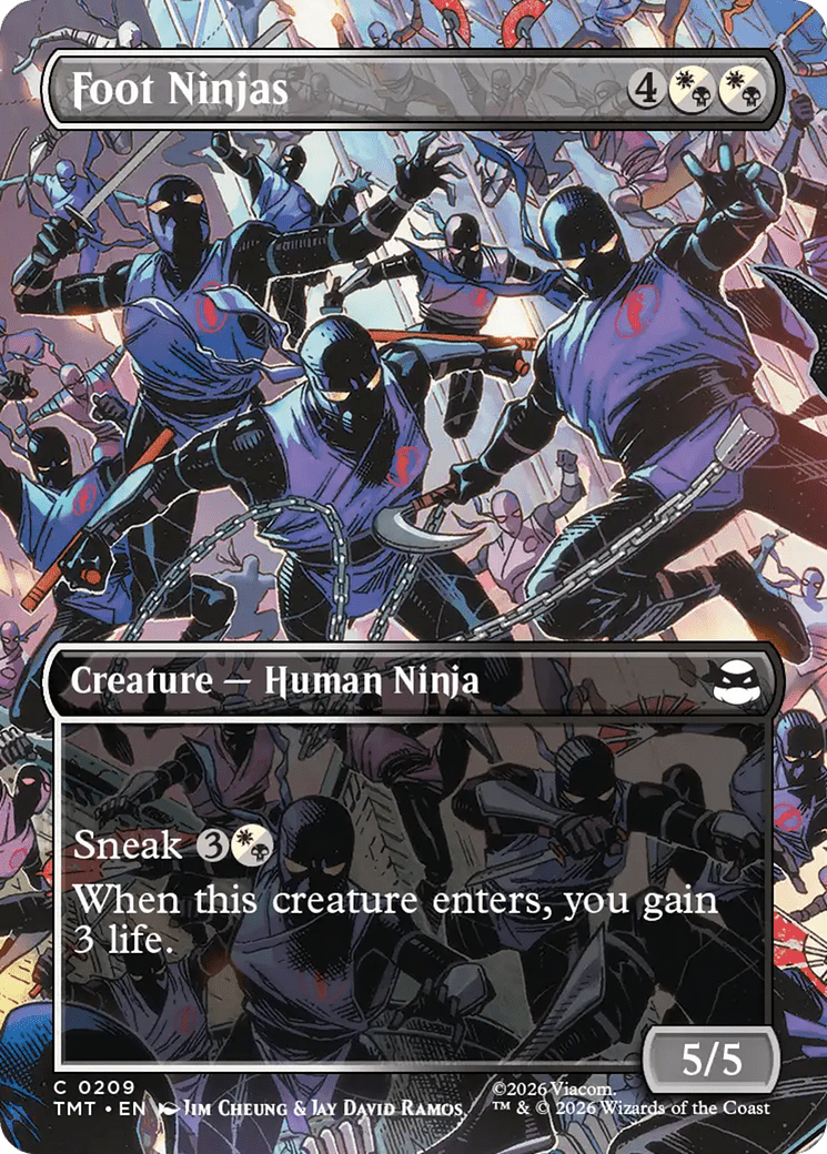 Foot Ninjas (Borderless) [Teenage Mutant Ninja Turtles] MTG Single Magic: The Gathering  | Multizone: Comics And Games