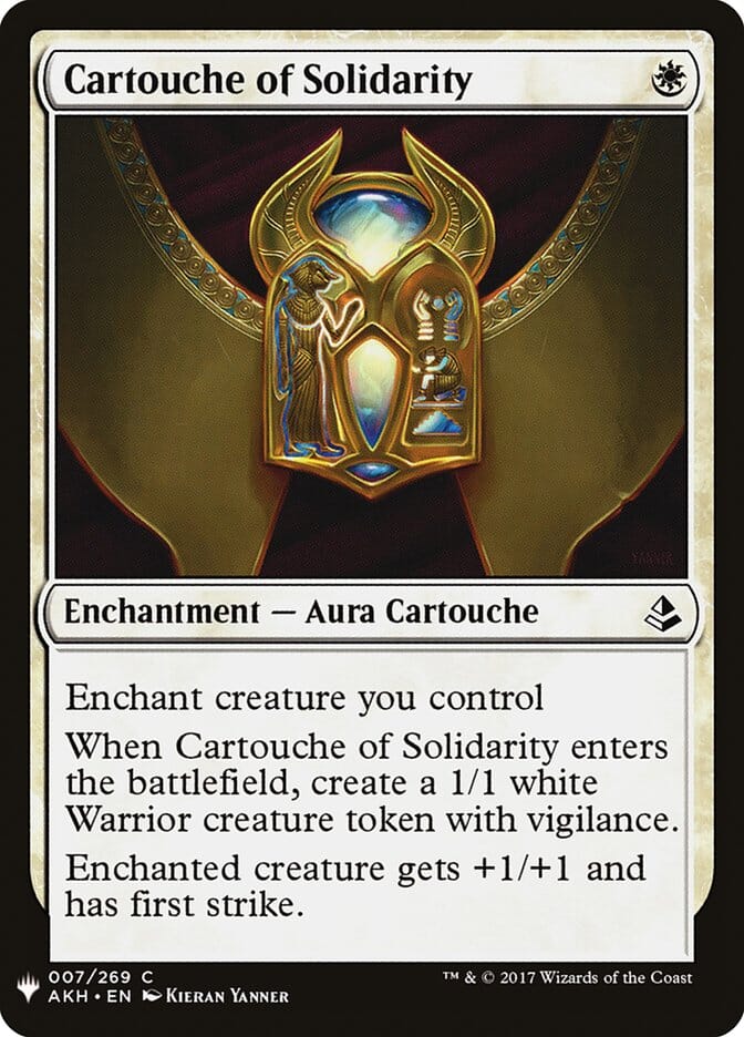 Cartouche of Solidarity [Mystery Booster] MTG Single Magic: The Gathering  | Multizone: Comics And Games