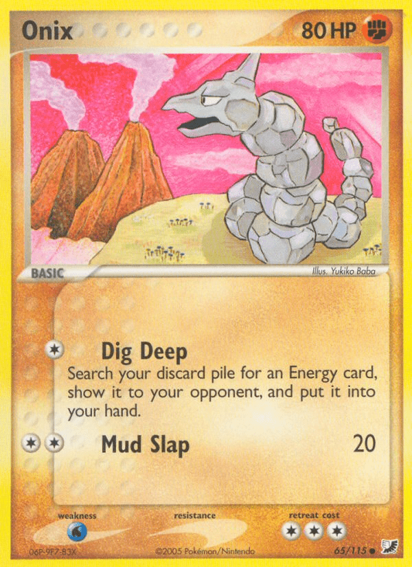 Onix (65/115) [EX: Unseen Forces] Pokemon Single Pokémon  | Multizone: Comics And Games