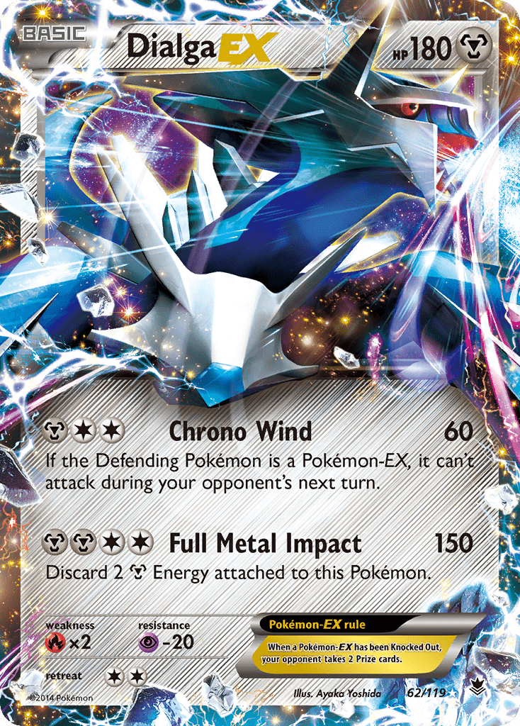 Dialga EX (62/119) [XY: Phantom Forces] Pokemon Single Pokémon  | Multizone: Comics And Games