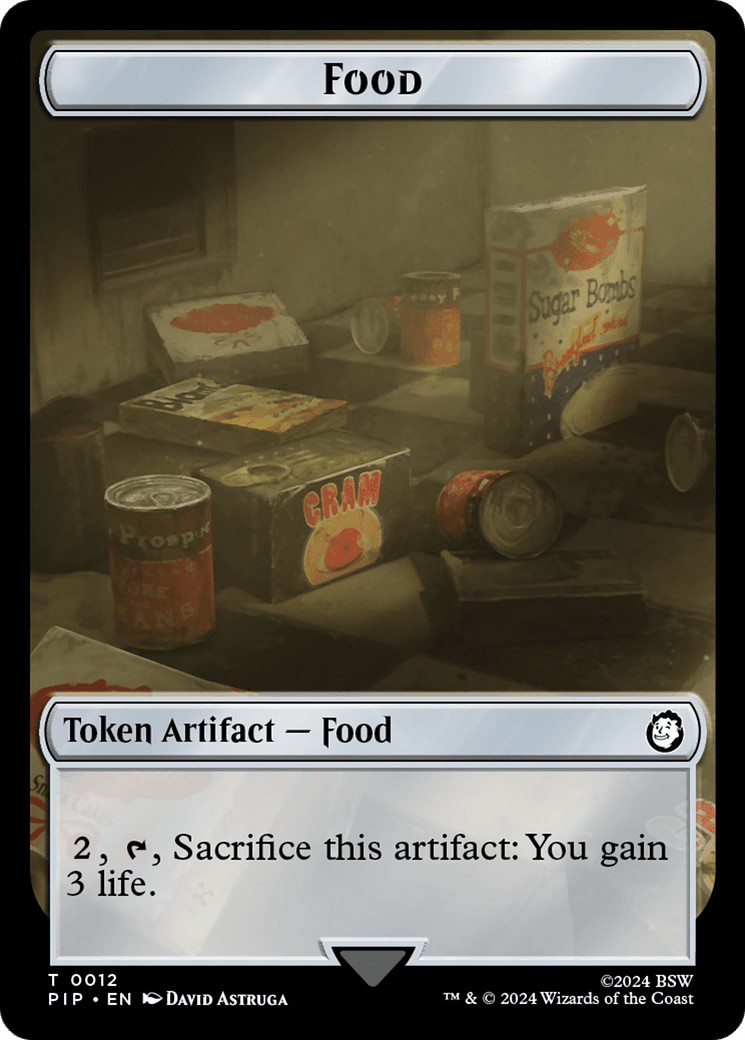 Warrior // Food (0012) Double-Sided Token [Fallout Tokens] MTG Single Magic: The Gathering  | Multizone: Comics And Games
