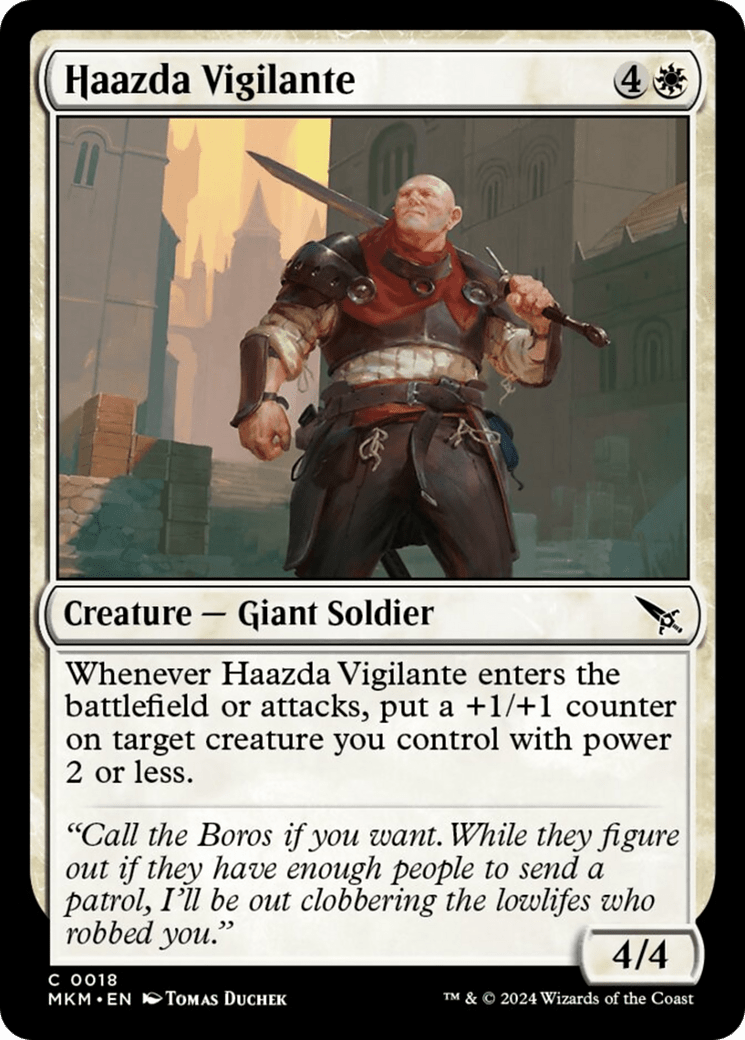 Haazda Vigilante [Murders at Karlov Manor] MTG Single Magic: The Gathering  | Multizone: Comics And Games