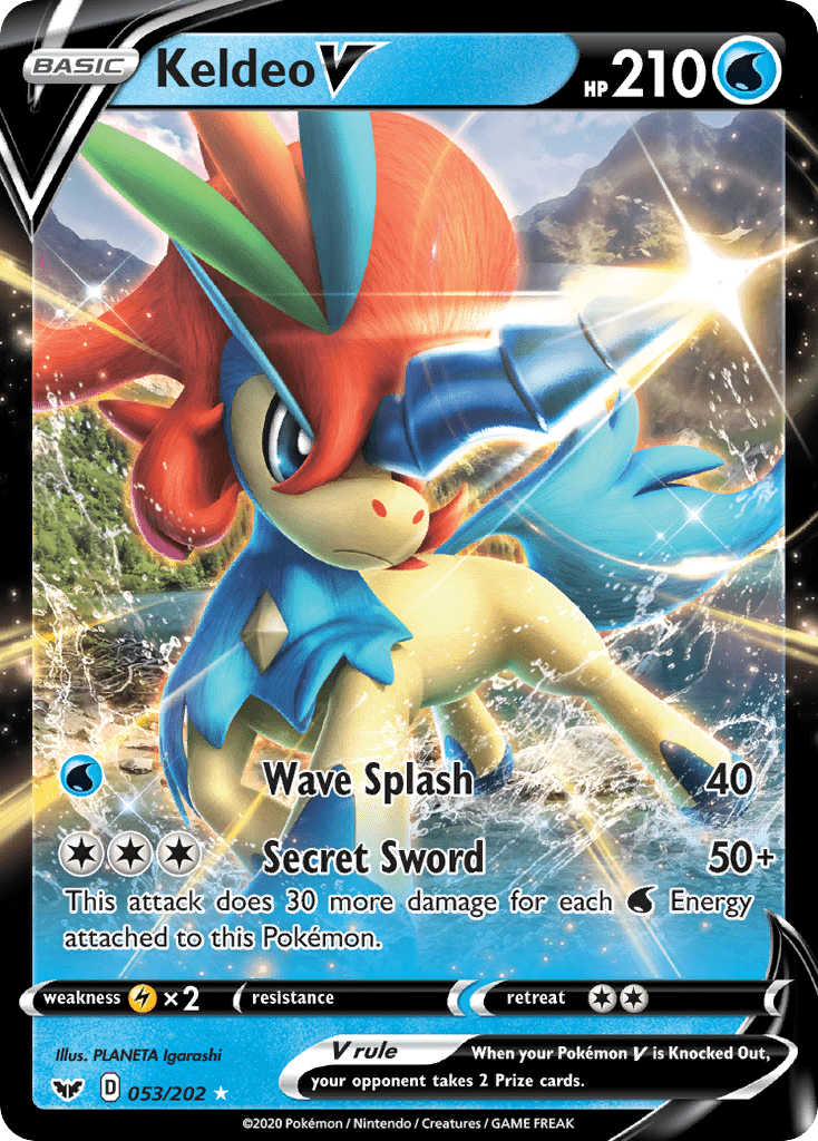Keldeo V (053/202) [Sword & Shield: Base Set] Pokemon Single Pokémon  | Multizone: Comics And Games
