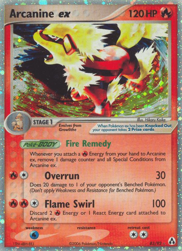 Arcanine ex (83/92) [EX: Legend Maker] Pokemon Single Pokémon  | Multizone: Comics And Games