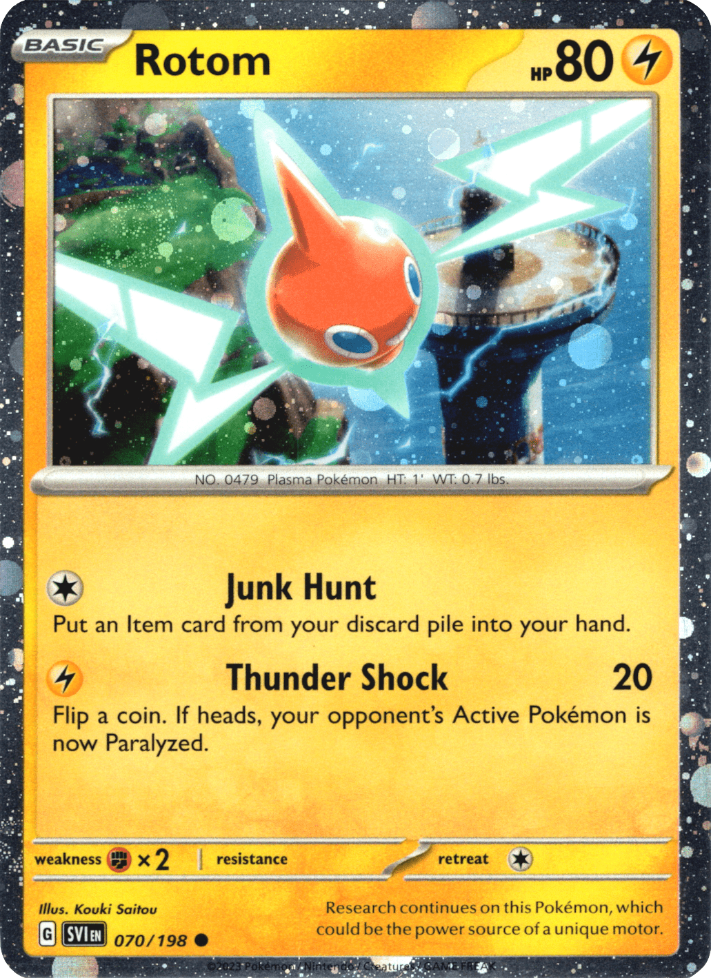 Rotom (070/198) (Theme Deck Exclusive) (Cosmos Holo) [Scarlet & Violet: Black Star Promos] Pokemon Single Pokémon  | Multizone: Comics And Games