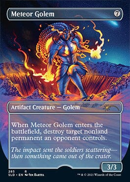 Meteor Golem (Borderless) [Secret Lair Drop Series] MTG Single Magic: The Gathering  | Multizone: Comics And Games
