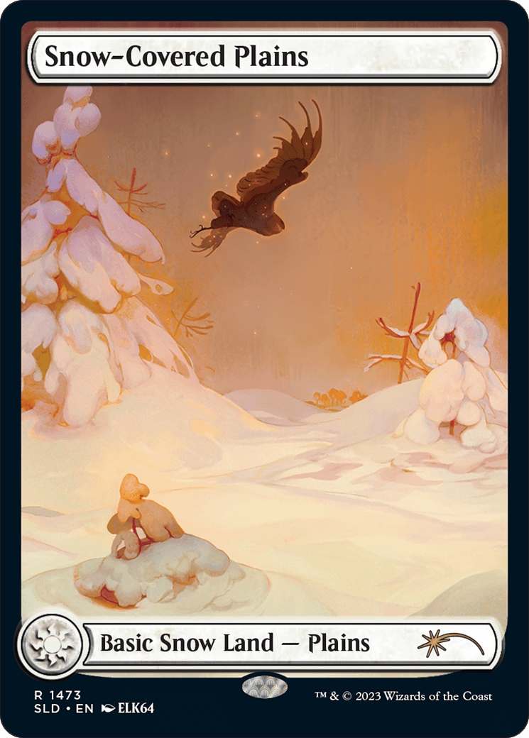 Snow-Covered Plains (1473) (Rainbow Foil) [Secret Lair Drop Series] MTG Single Magic: The Gathering  | Multizone: Comics And Games
