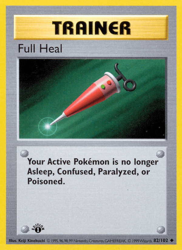 Full Heal (82/102) (Shadowless) [Base Set 1st Edition] Pokemon Single Pokémon  | Multizone: Comics And Games