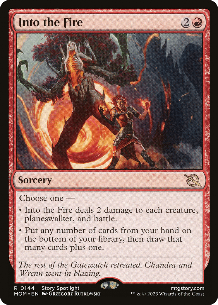 Into the Fire [March of the Machine] MTG Single Magic: The Gathering  | Multizone: Comics And Games