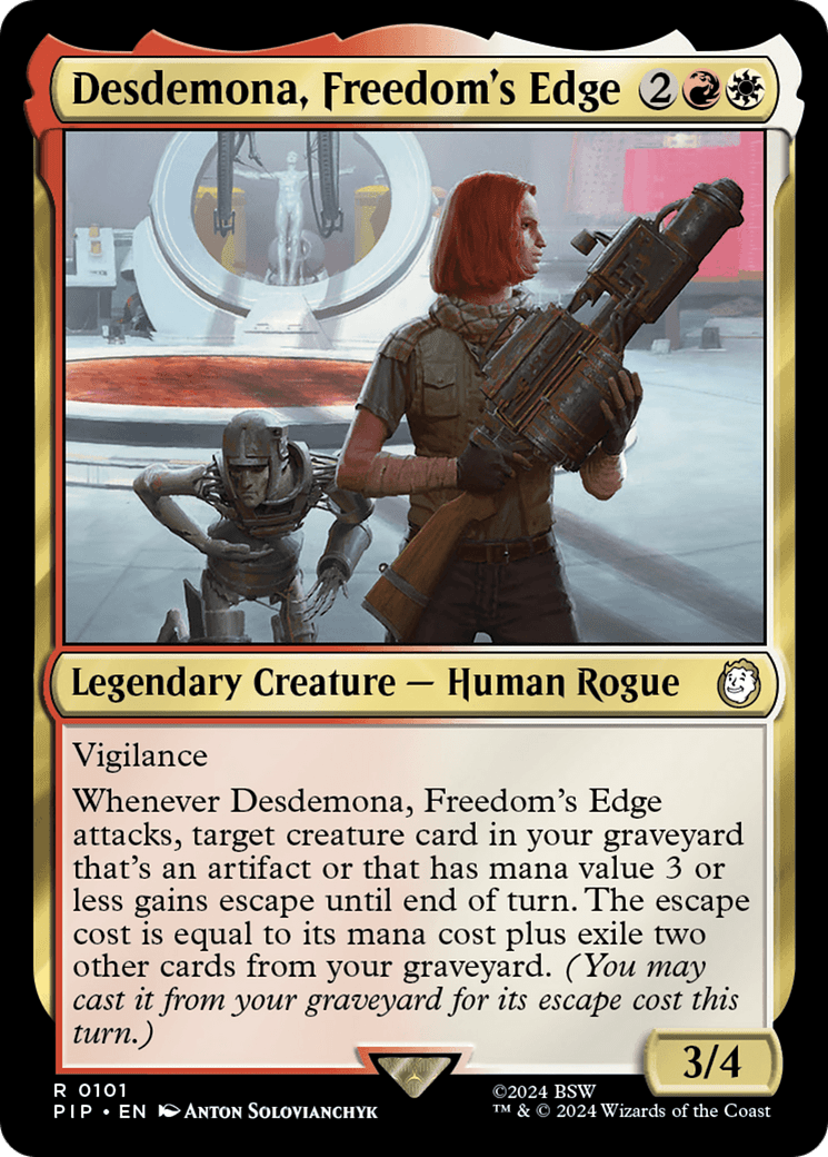 Desdemona, Freedom's Edge [Fallout] MTG Single Magic: The Gathering  | Multizone: Comics And Games