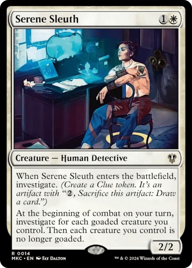 Serene Sleuth [Murders at Karlov Manor Commander] MTG Single Magic: The Gathering  | Multizone: Comics And Games