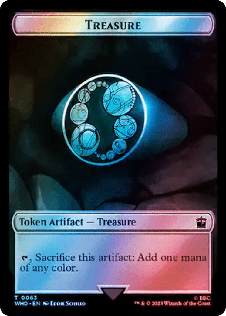 Human Noble // Treasure (0063) Double-Sided Token (Surge Foil) [Doctor Who Tokens] MTG Single Magic: The Gathering  | Multizone: Comics And Games