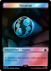Human Noble // Treasure (0063) Double-Sided Token (Surge Foil) [Doctor Who Tokens] MTG Single Magic: The Gathering  | Multizone: Comics And Games