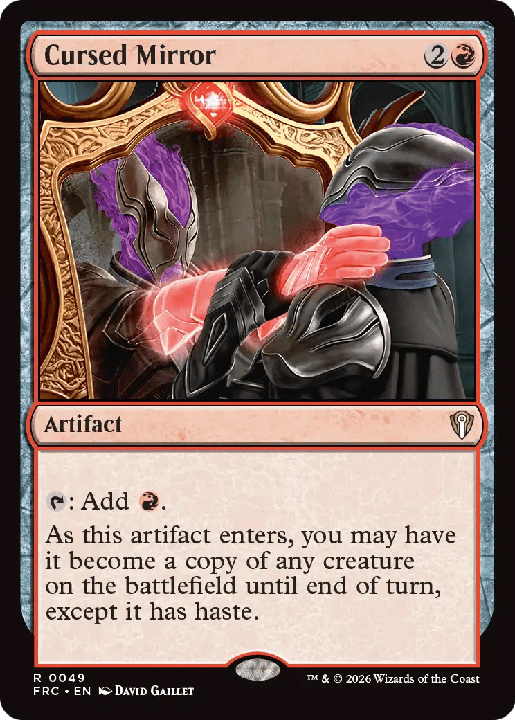 Cursed Mirror [Reality Fracture Commander] MTG Single Magic: The Gathering  | Multizone: Comics And Games