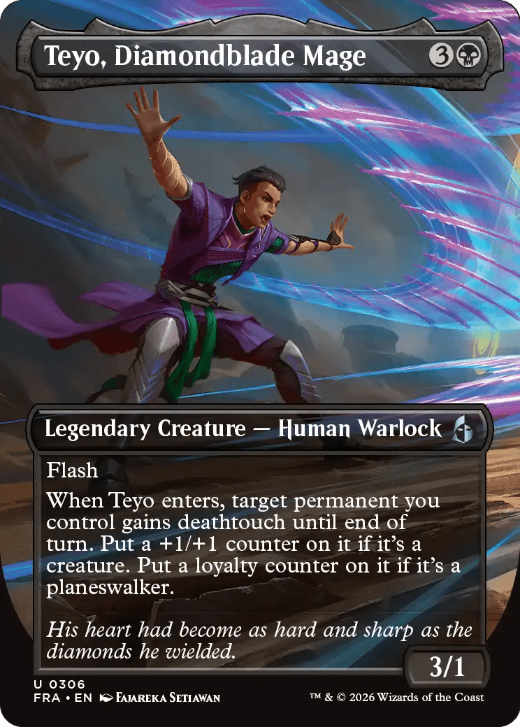 Teyo, Diamondblade Mage (Borderless) [Reality Fracture] MTG Single Magic: The Gathering  | Multizone: Comics And Games