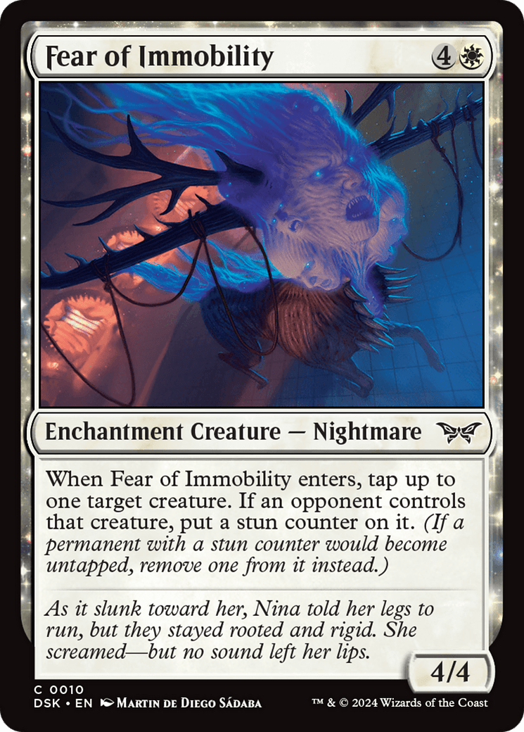 Fear of Immobility [Duskmourn: House of Horror] MTG Single Magic: The Gathering  | Multizone: Comics And Games