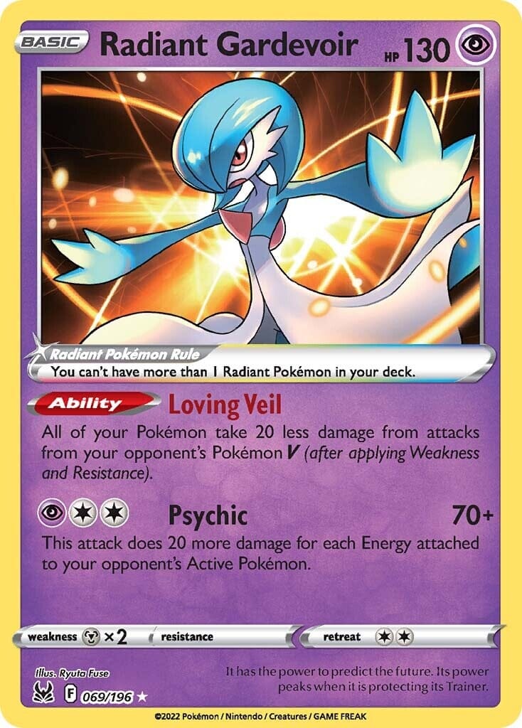 Radiant Gardevoir (069/196) [Sword & Shield: Lost Origin] Pokemon Single Pokémon  | Multizone: Comics And Games