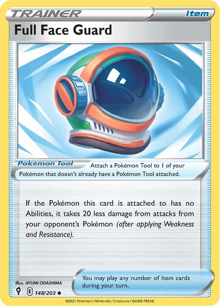 Full Face Guard (148/203) [Sword & Shield: Evolving Skies] Pokemon Single Pokémon  | Multizone: Comics And Games