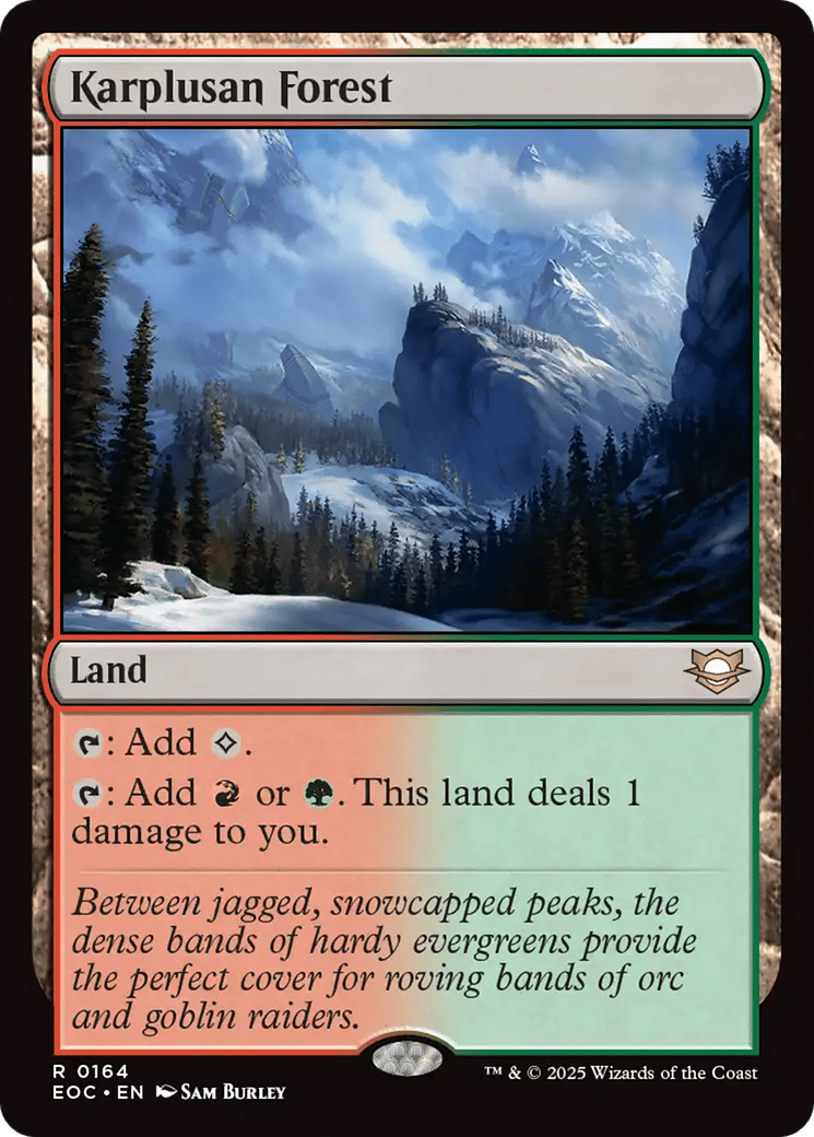 Karplusan Forest [Edge of Eternities Commander] MTG Single Magic: The Gathering  | Multizone: Comics And Games