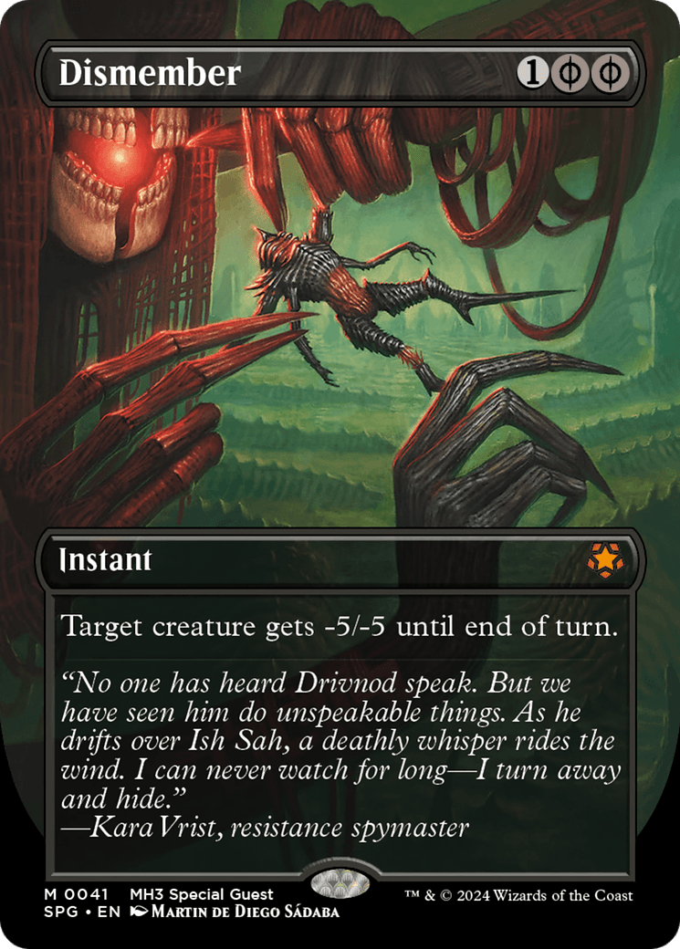 Dismember (Borderless) [Modern Horizons 3 Special Guests] MTG Single Magic: The Gathering  | Multizone: Comics And Games