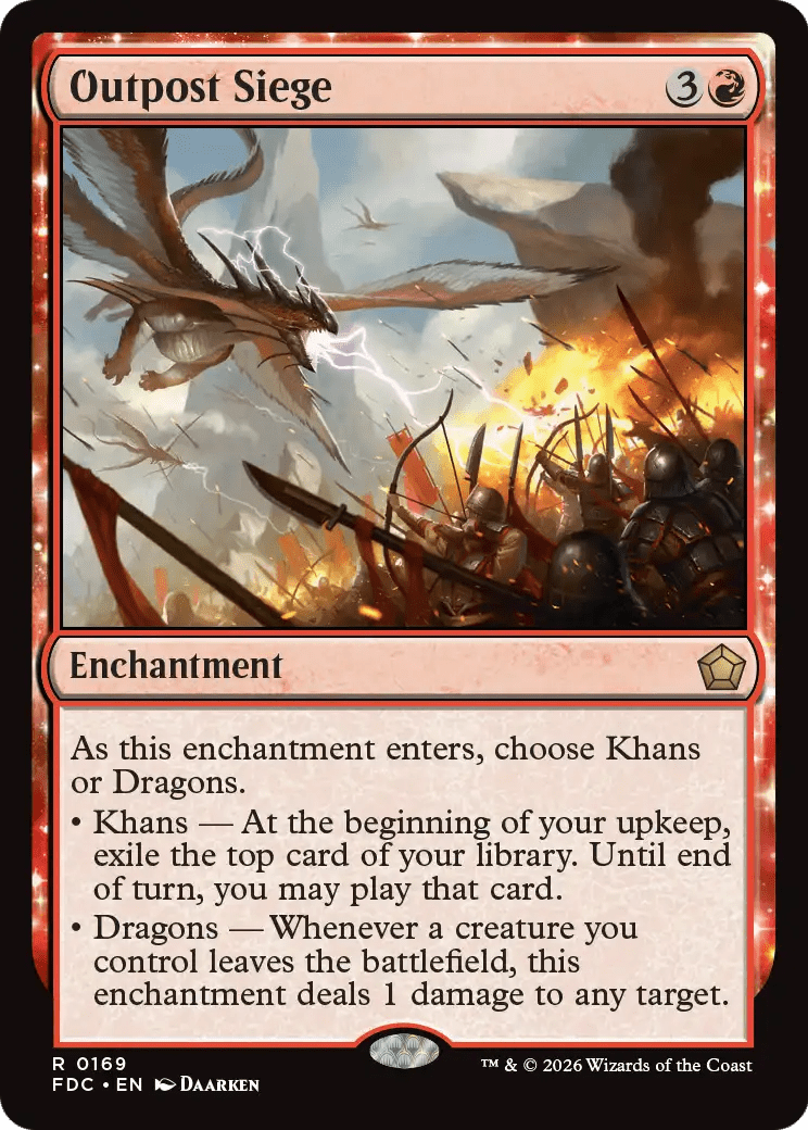 Outpost Siege [Foundations Commander] MTG Single Magic: The Gathering  | Multizone: Comics And Games