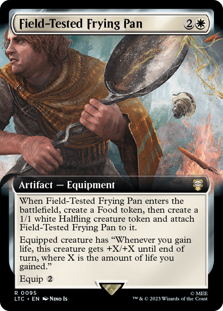Field-Tested Frying Pan (Extended Art) [The Lord of the Rings: Tales of Middle-Earth Commander] MTG Single Magic: The Gathering  | Multizone: Comics And Games