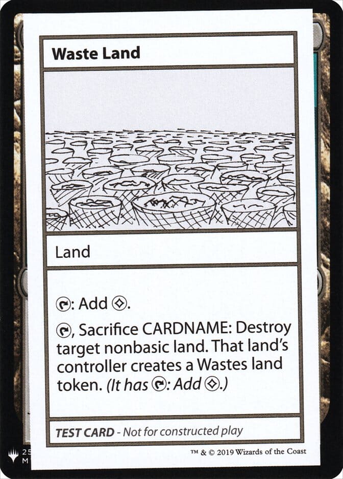 Waste Land [Mystery Booster Playtest Cards] MTG Single Magic: The Gathering  | Multizone: Comics And Games
