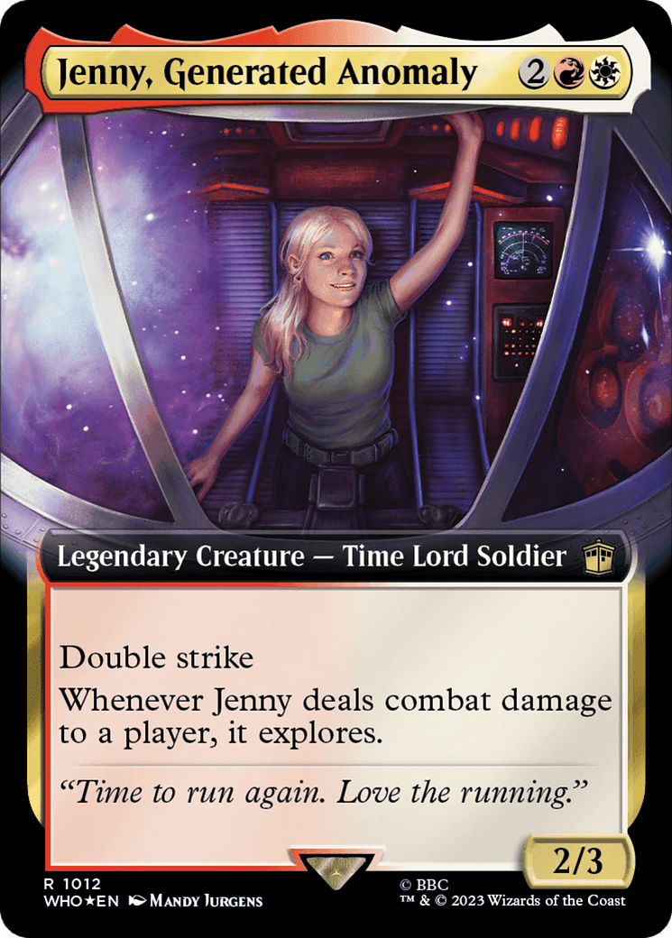 Jenny, Generated Anomaly (Extended Art) (Surge Foil) [Doctor Who] MTG Single Magic: The Gathering  | Multizone: Comics And Games