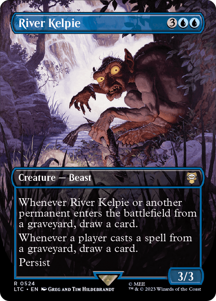 River Kelpie (Borderless) [The Lord of the Rings: Tales of Middle-Earth Commander] MTG Single Magic: The Gathering  | Multizone: Comics And Games