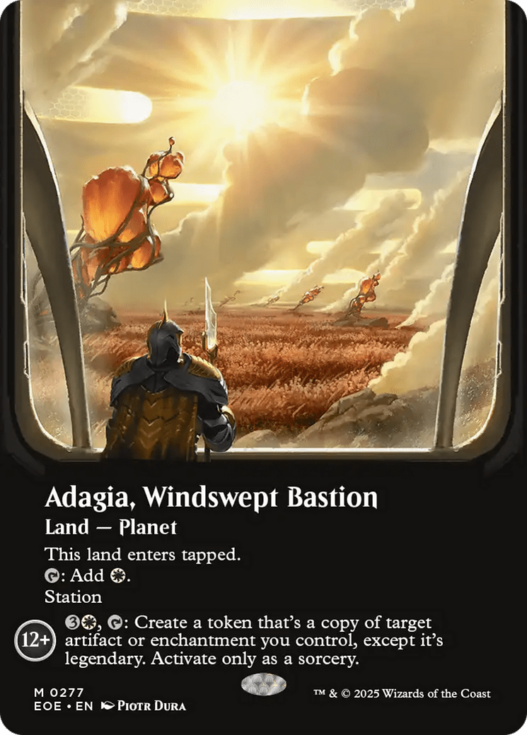 Adagia, Windswept Bastion (Borderless) [Edge of Eternities] MTG Single Magic: The Gathering  | Multizone: Comics And Games